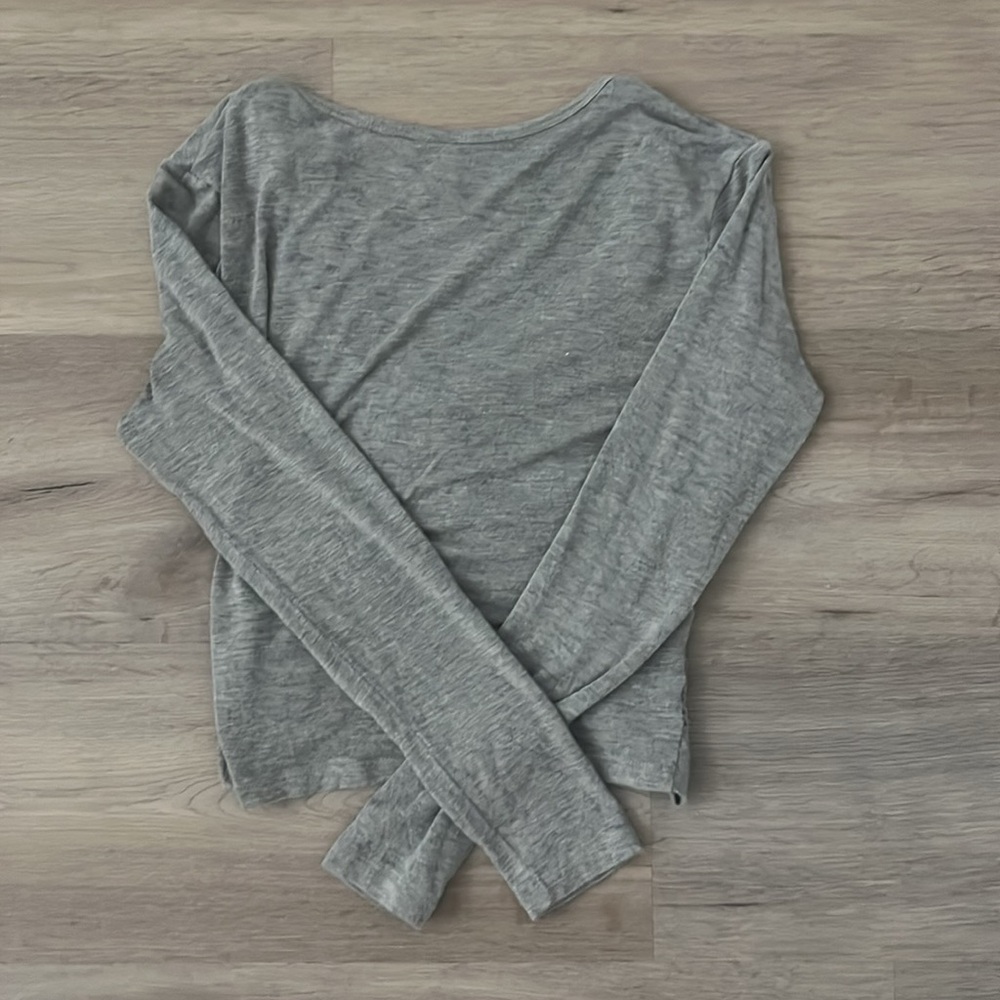 Twist Front Long Sleeve Tee - Picture 2 of 2